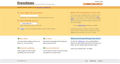 Desktop Screenshot of crossitems.com